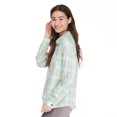 thumbnail image 4 of No Boundaries Women's Oversized Flannel Shirt, 4 of 6