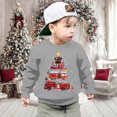 thumbnail image 2 of AJIWYH Chandail à Capuche pour Filles, Imprimé Lettres de Noël Automne et Hiver, Col Rond, Manches Longues, Gris, 9-10 Ans, 2 of 4