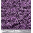 thumbnail image 1 of Soimoi Purple polyester Crepe Fabric Leopard & Wild Animal Skin Print Sewing Fabric BTY 42 Inch Wide, 1 of 3