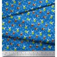 thumbnail image 2 of Soimoi Cotton Duck Fabric Leaves,Watermelon & Rabbit Kids Fabric Prints by Yard 42 Inch Wide, 2 of 3