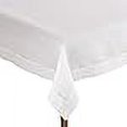 thumbnail image 3 of SARO 6300.W84S 84 in. Square Classic Hemstitch Border Tablecloth  White, 3 of 4