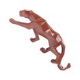 thumbnail image 2 of Transemion Resin Animal Shape Sculpture Glossy Decorative Home Decor Ornament Red 1Set, 2 of 6
