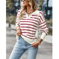 thumbnail image 3 of Chandail Rayé Printemps et Automne 2023 pour Femmes Doux Confortable Chaud Haut Décontracté pour Femmes, 3 of 5
