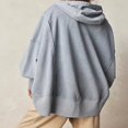 thumbnail image 4 of Vestes à Capuche Amples pour Femmes Couleur Unie Manches Longues Automne, 4 of 4