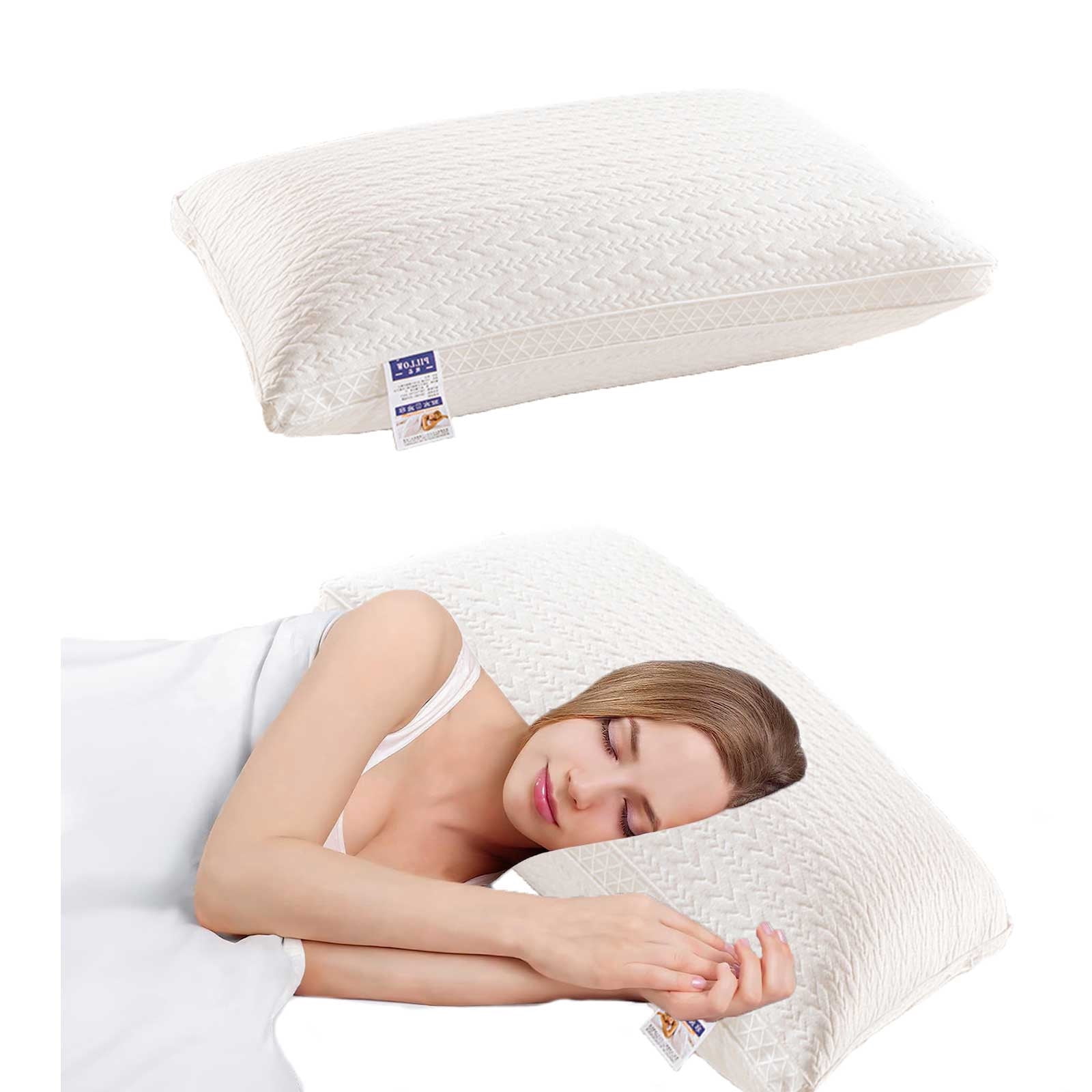 Danhjin Core Core Hotel Grade Pillow Core Soft And Supportive Down Bed Pillow Suitable for Back Side And Stomach Sleepers Made of Friendly Fabric