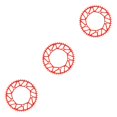 thumbnail image 2 of Ruiboury Lightweight And Easy To Install - Smooth Operation Chain Ring For Bicycles Bicycles Crank Bike Chain 50T red 3Set, 2 of 6