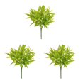 thumbnail image 3 of QualitChoice Plastic Artificial Flowers Fake False Plants Garden SH yellow 3Set, 3 of 6
