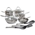 thumbnail image 2 of "Oster Ridgewell 13-Piece Stainless Steel Belly Shape Cookware Set<br>", 2 of 4