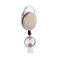 thumbnail image 1 of Porte-Badge Rétractable en Cristal Coloré avec Strass, Porte-Clés Multicolore, 1 of 6