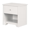 thumbnail image 2 of South Shore Vito 1-Drawer Nightstand - End Table with Storage for Adult, in Pure White, 2 of 11
