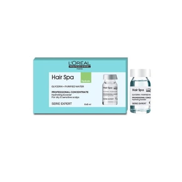 L’Oréal Professionnel Hair Spa Hydrating Concentrate,6x8ml