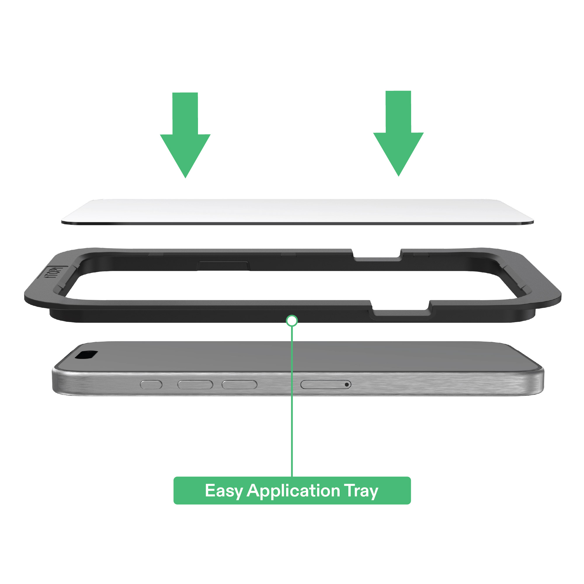 onn MagSafe Compatible Phone Case (Clear) and Glass Screen Protector with Easy Application Tray for iPhone 17