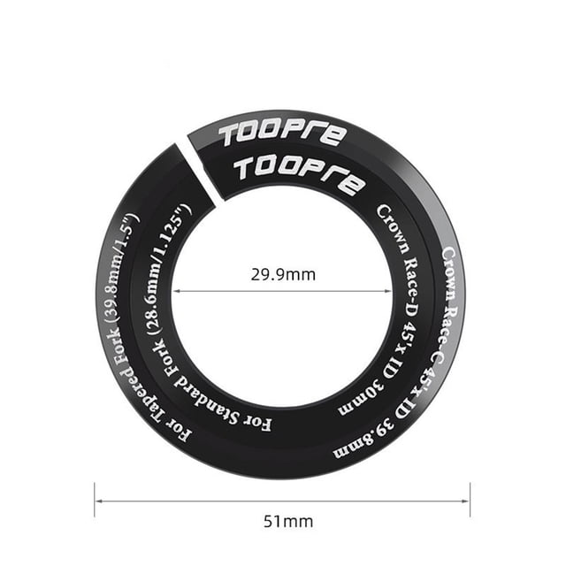 1Pc 1.5In Aluminium Alloy Steerer Tube Adapter Headtube Reducer Straight Tapered