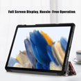 thumbnail image 2 of KOMI Slim case for Galaxy Tab A9+ A9 Plus（2023 Model: SM-X210/X215/X216） Smart flip Leather case 3-fold Stand Function Hard PC Back Cover, 2 of 5