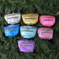 thumbnail image 2 of Women Workout Pouch Reflective Faux Leather Fanny Pack Cross Body Bag for Ladies, 2 of 6