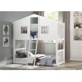 thumbnail image 2 of ACME Rohan Cottage Twin/Twin Bunk Bed in White & Pink, 2 of 3