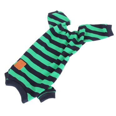 Dog Pajamas Striped Lightweight Striped Dog Pajamas Stylish Dog Accessories Cute Stretchy Breathable 4 Legged Pet Pajamas For Home Daily Wear Dog Onesie Dog Pjs