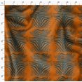 thumbnail image 4 of Soimoi Orange Poly Georgette Fabric Wild Animal Skin Decor Fabric Printed BTY 42 Inch Wide, 4 of 6