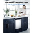 thumbnail image 3 of VEVOR 15" W Under Counter Ice Maker, 15 LBS/Day Crescent Ice Maker Built-in with 11LBS Storage Bin & Reversible Door, Freestanding Ice-Making Machine - No Drain Required, 3 of 9