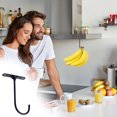 thumbnail image 2 of Hooks for Hanging Creative Style Banana Hook Hanging Banana Staple Storage Hook,To Maintain Fresh Bananas Under Cabinet Banana Hook, 2 of 5