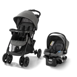 Graco Comfy Cruiser Système de voyage, siège auto et poussette Combo, Graystone