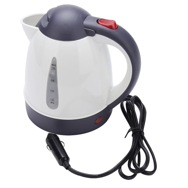 Electric Teapot,Portable 1000ml 12V Travel Water Heater Bottle Kettle Modern Innovation