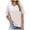 White, variant on Yuyuzo Tops for Women Trendy 2025 Short Sleeve Shirts V Neck Casual Top Soft Comfy Tees Top Blouses