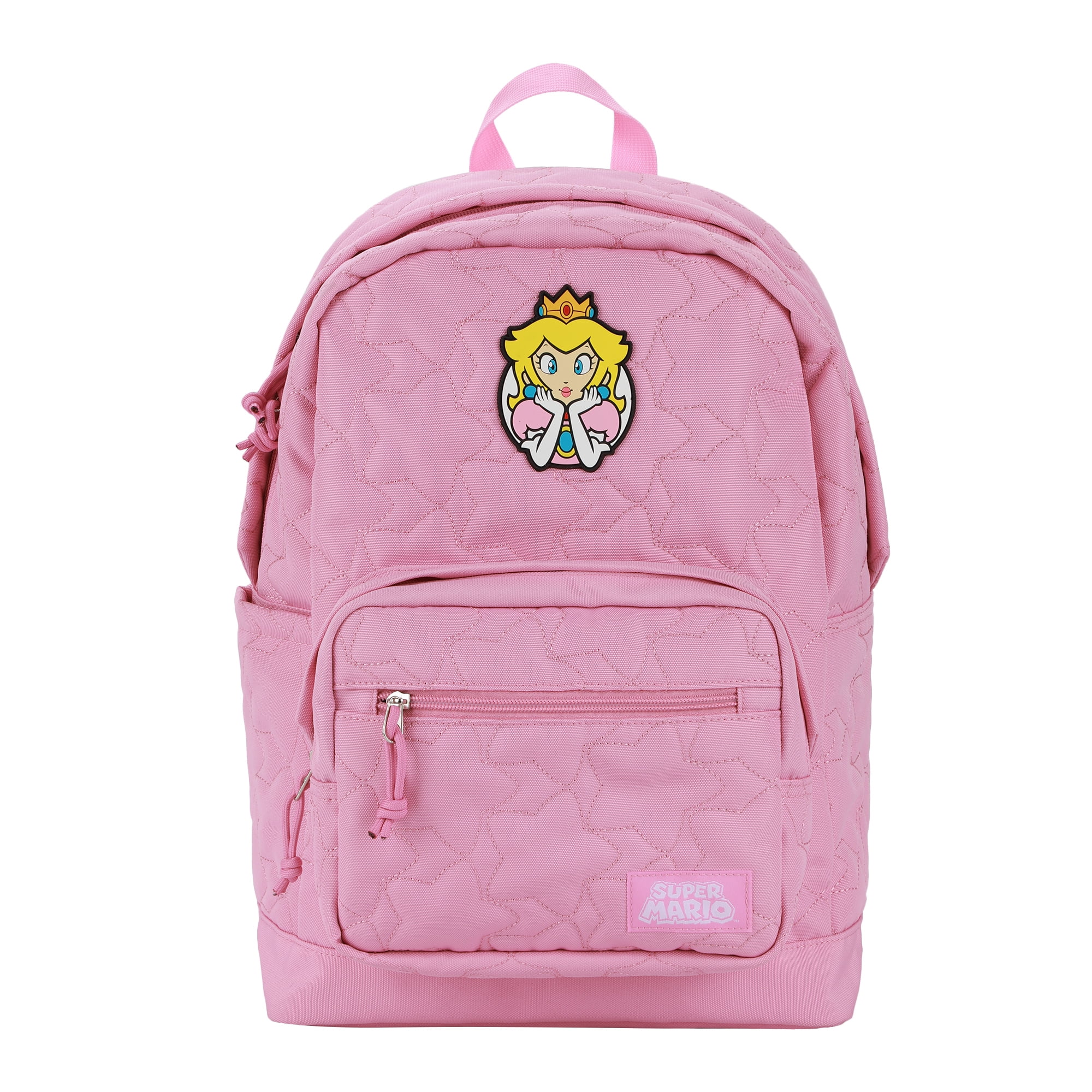 Bioworld Super Mario Bros. Princess Peach Quilted 18" Backpack