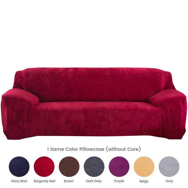Housse de Canapé Extensible en Velours Épais pour 1/2/3/4 Places