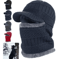 thumbnail image 1 of Tuque de Protection Intégrale, Tuque Chaude de Cyclisme et de Ski Masque d'Hiver Tuque de Protection Intégrale pour Hommes Femmes, Tuque 2 en 1 avec Foulard et Masque, 1 of 1