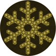 thumbnail image 1 of Ahgly Company Tapis d'Intérieur Lavable en Machine Carré Transitionnel Noir Nuit, 3 Pieds Carré, 1 of 7