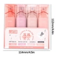 thumbnail image 2 of Vrorvz Glitter Highlighter Set for Journaling and Doodling Fiber Tip Markers for Key Point Sorting and Versatile Writing Drawing DIY Handbook with Flash Effect 4 Pack 0.3 fl oz, 2 of 2