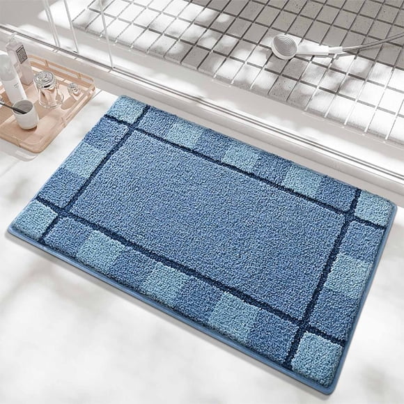 Feltree Flocked Non-Slip Entrance Door Mat 16x24 Inch Soft Velvet Rug for Living Room Bedroom and Kids Study Floor Mat