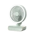 thumbnail image 1 of Oscillating Air Circulator Fan 5 Speeds Oscillating Personal Fan with Remote Control 4000mAh Rechargeable Air Green,1 * small fan 1 * remote controller 1 * USB cable,Green, 1 of 6
