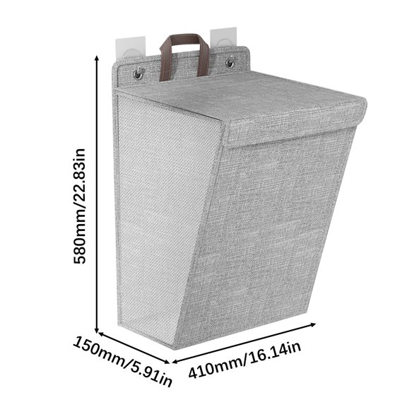 Panier de Rangement Pliable Mural pour Vêtements Sales, Grande Capacité, pour Dortoir et Maison, Organisateur avec Poignée et Couvercle