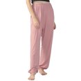 thumbnail image 4 of LUXUR Ladies Straight Leg Bottoms Tummy Control Sport Trousers Pink XXL, 4 of 4