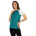 thumbnail image 3 of Inkmeso T-Shirt Raglan à Manches Courtes pour Femmes Coupe Régulière Décontracté Uni Basique Tee T-Shirts, 3 of 7