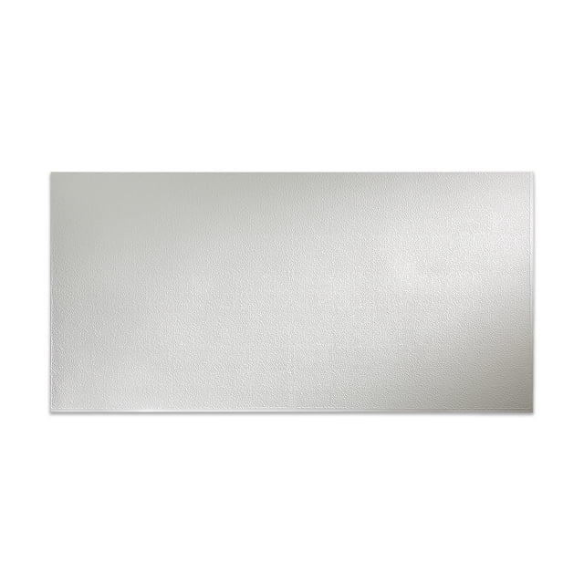 Fasade Hammered Gloss White Wall Panel 4' x 8'