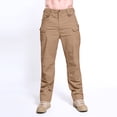 thumbnail image 2 of Penkiiy Pantalon de Randonnée Homme Liquidation Pantalon Homme Couleur Unie Multi-Poches Salopettes Lavées Pantalon Décontracté d'Extérieur Pantalon Brun, 2 of 7