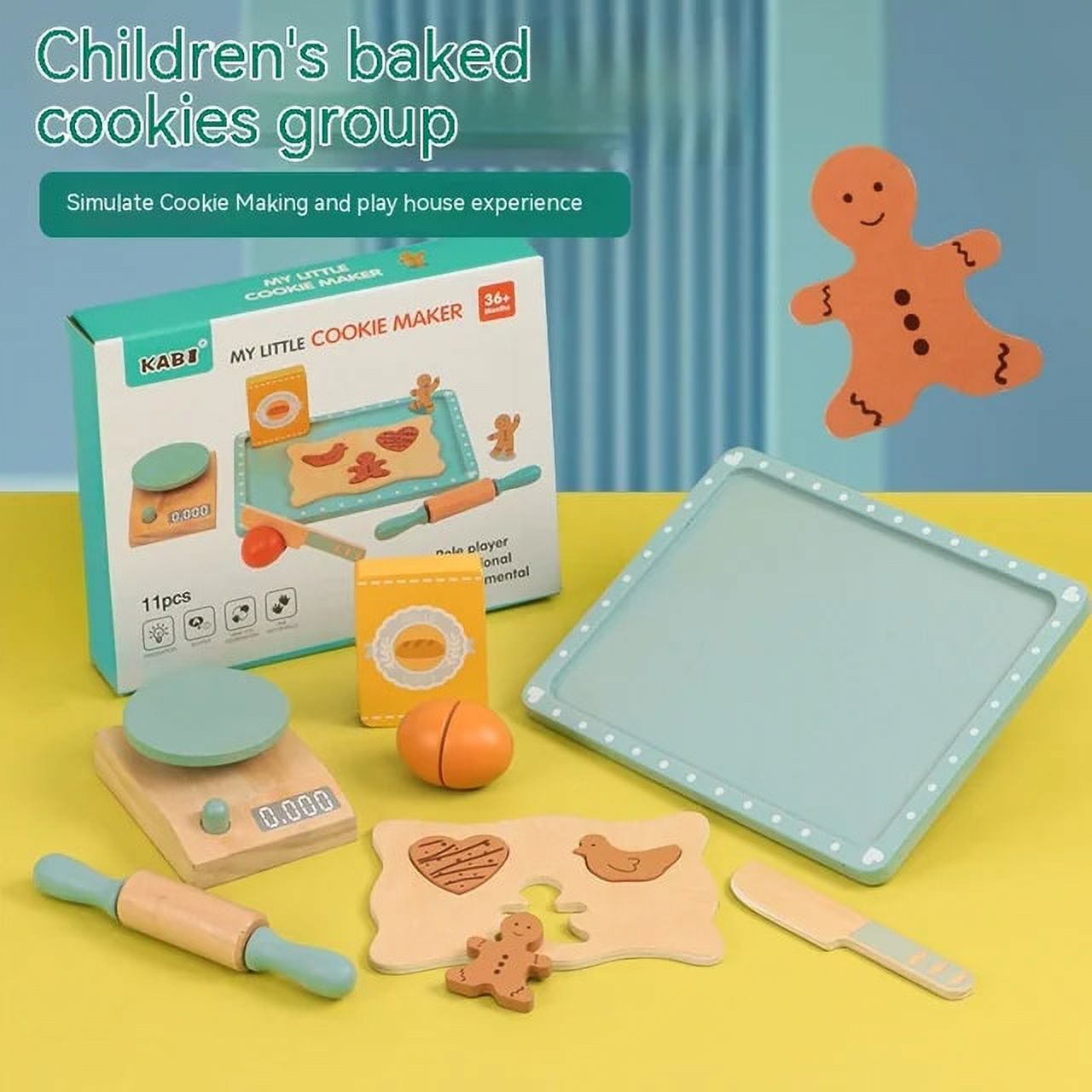 Children‘s Simulation Home Tea Set Dessert Set Amusement Park Role-playing Early Childhood Education Wooden  Kitchen Toy Gift