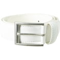 thumbnail image 1 of vangelo Men Classic Dress Belt White Size 42 Inch Fits Waist Length 40 to 42 Inch, 1 of 2
