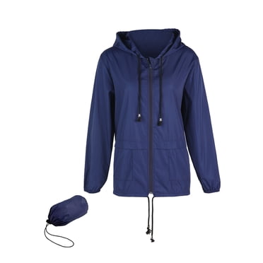Nituyy Manteau de Pluie Compressible Coupe-Vent à Capuche avec Cordon de Serrage Ajustable