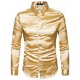 thumbnail image 1 of maskred Long Sleeve Tops For Men - Functional Anti-wrinkle Sustainable And Chic Good Cut For Normal Body Casual Work Shirt yellow M, 1 of 6