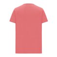 thumbnail image 4 of AherBiu Plus Size T Shirts for Women V Neck Loose Short Sleeve Tops Blouses Solid Color Basic Tees, 4 of 6