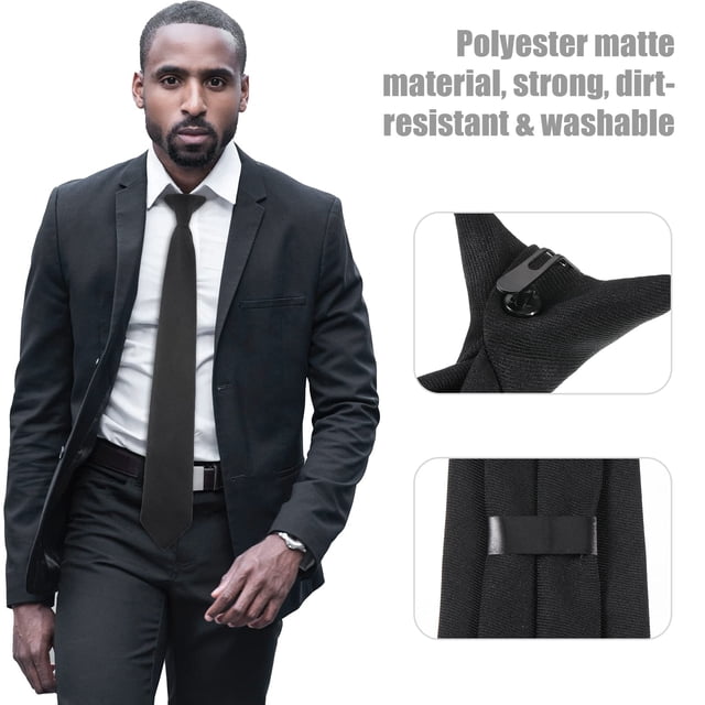 Maoww 2pcs/set Pre-tied Neckties Compact And Lightweight For Comfort Comfortable 1Set