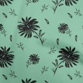thumbnail image 1 of oneOone Rayon Sea Green Fabric Floral Sewing Craft Projects Fabric Prints By Yard 56 Inch Wide, 1 of 4