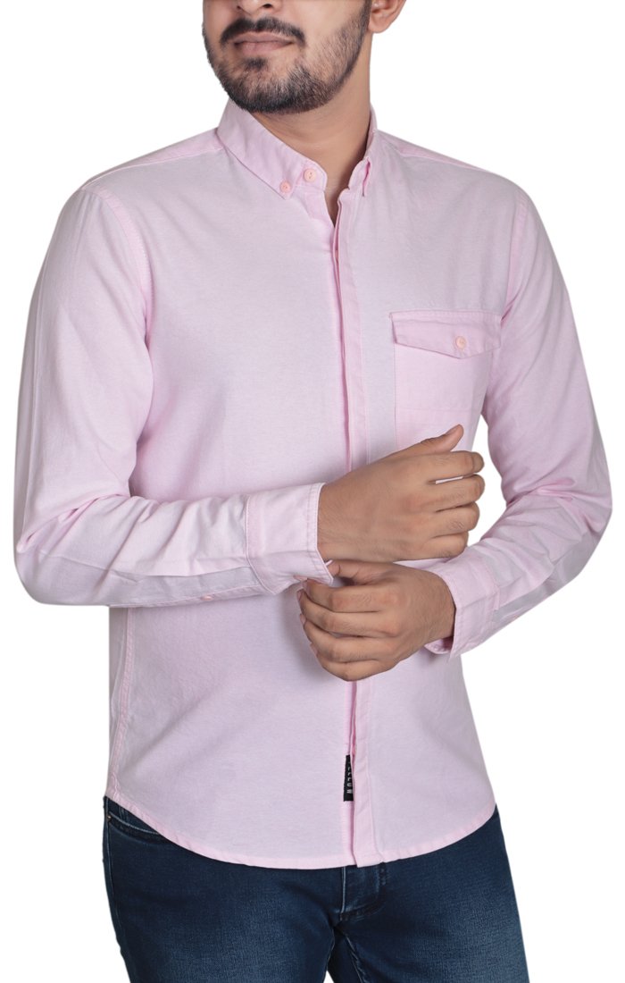 Men's Full Sleeve Casual Shirt ROSE PINK