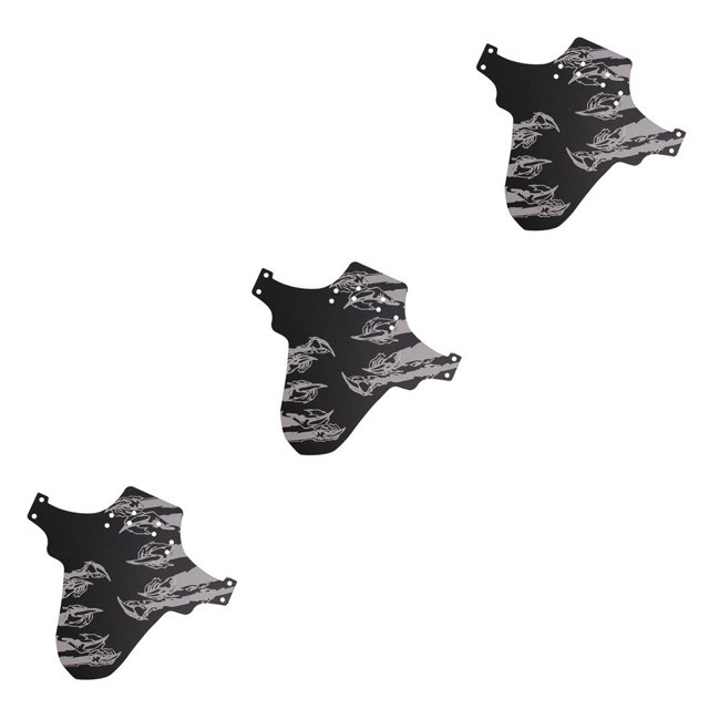 fastboy Bicycle Splasher Front Rear Tire Wheel Guard Mountain Bikes Bike Protecting Tool Floral Print Mudguard Accessories Claw 3Set