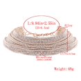 thumbnail image 4 of AMERTEER Luxury Rhinestone Choker Crystal Statement Necklace Multilayer Choker Fashion Jewelry Accessories (Gold), 4 of 6