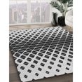 thumbnail image 3 of Ahgly Company Tapis d'Intérieur Lavable à la Machine, Carré, Transitionnel, Gris Foncé Noir, Tapis de Zone, 8 Pieds Carré, 3 of 7
